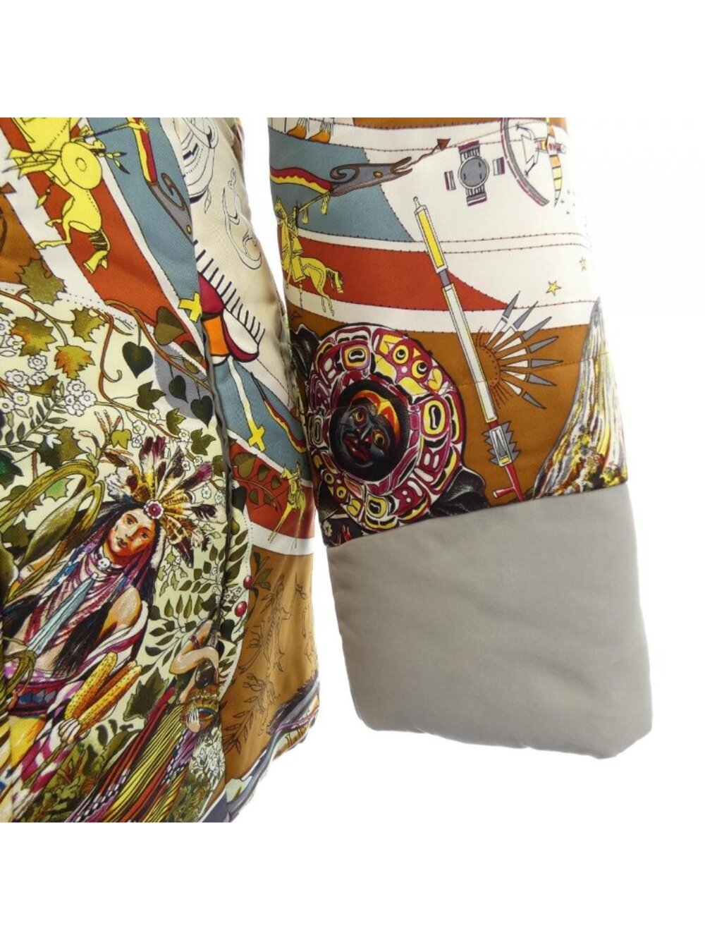 Hermes les Mythologies Des Hommes Rouges Twill Lane Jacket - Picture 6 of 8
